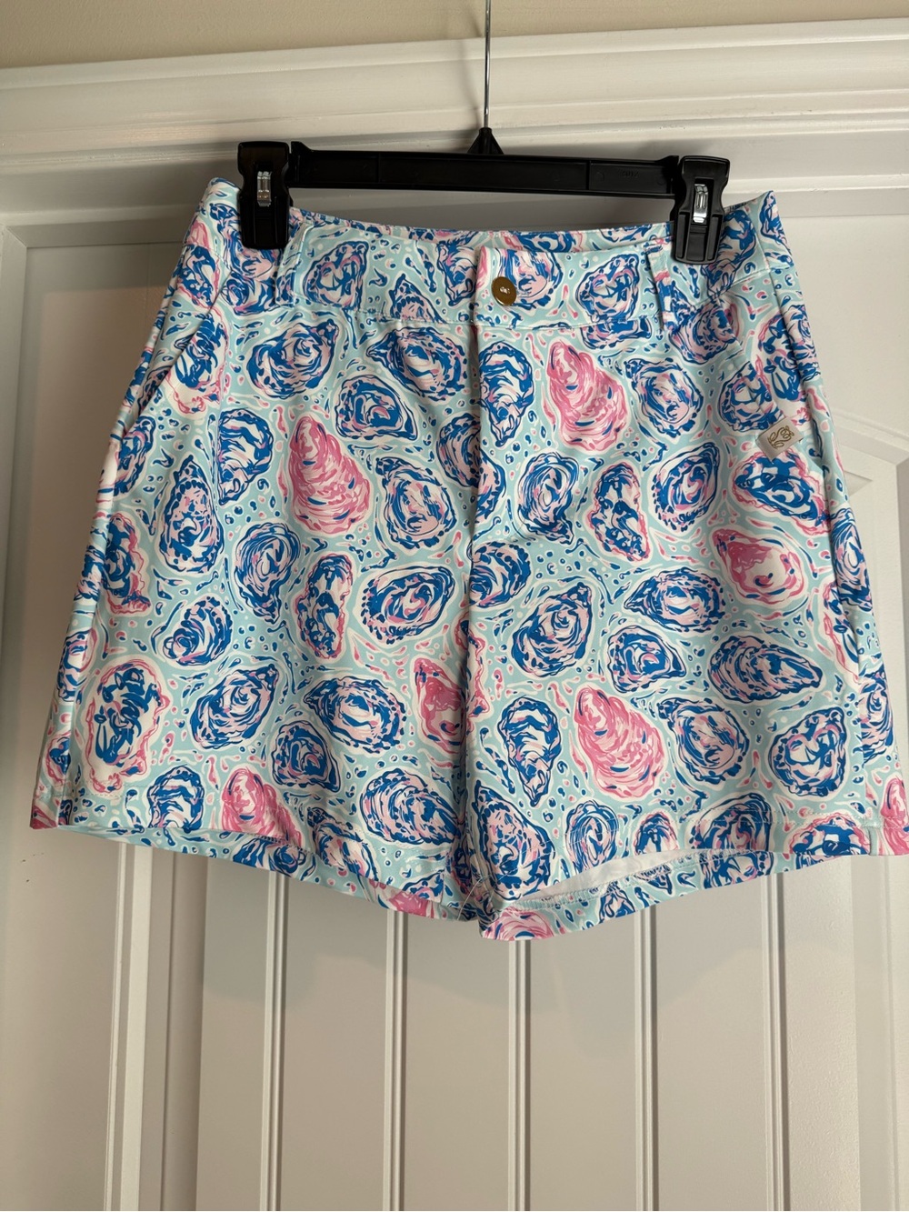 Women’s Pastel Blue & Pink Printed Shorts